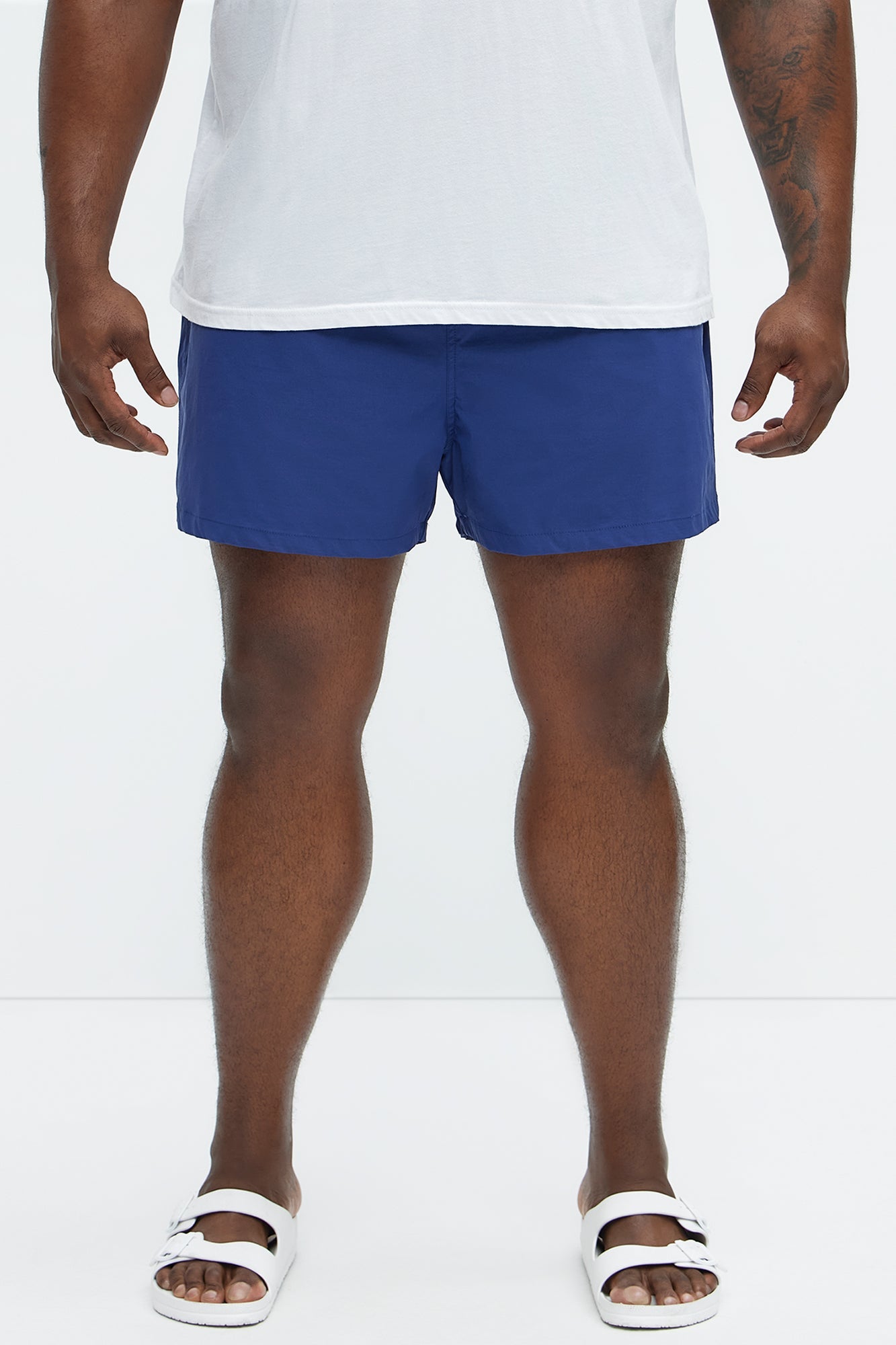 Montez Stretch Swim Trunk 4″ - Navy