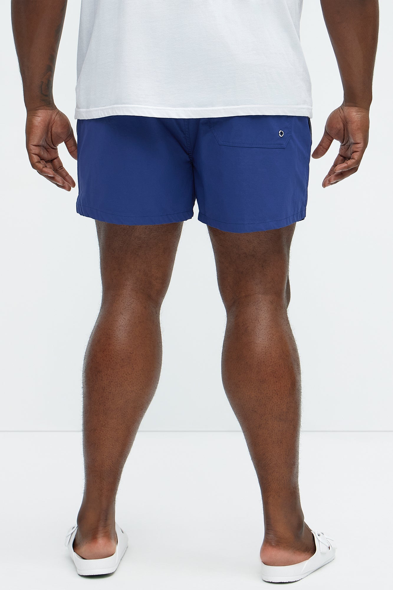 Montez Stretch Swim Trunk 4″ - Navy