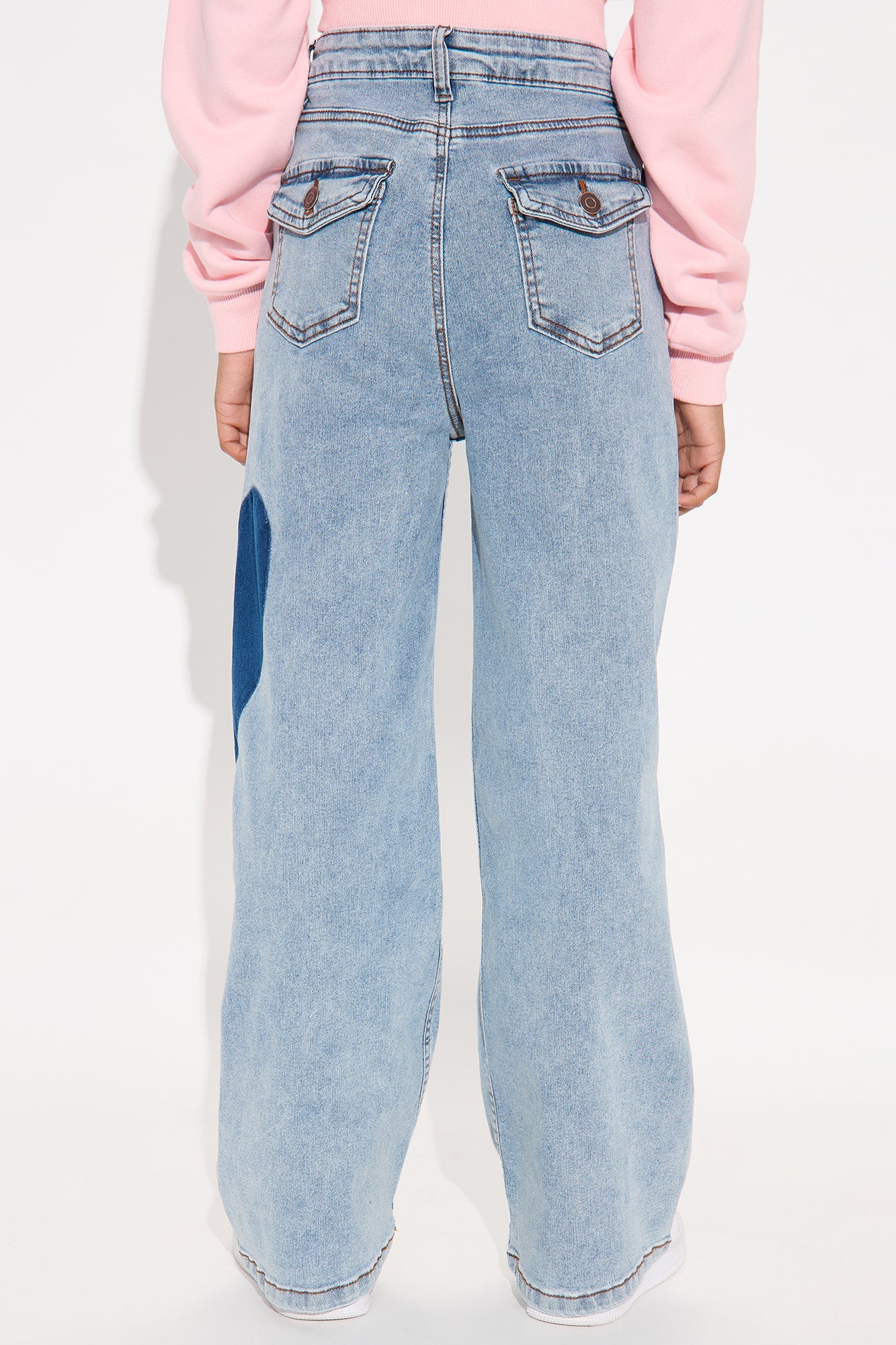 Mini All My Loving Heart Straight Leg Jeans - Light Wash