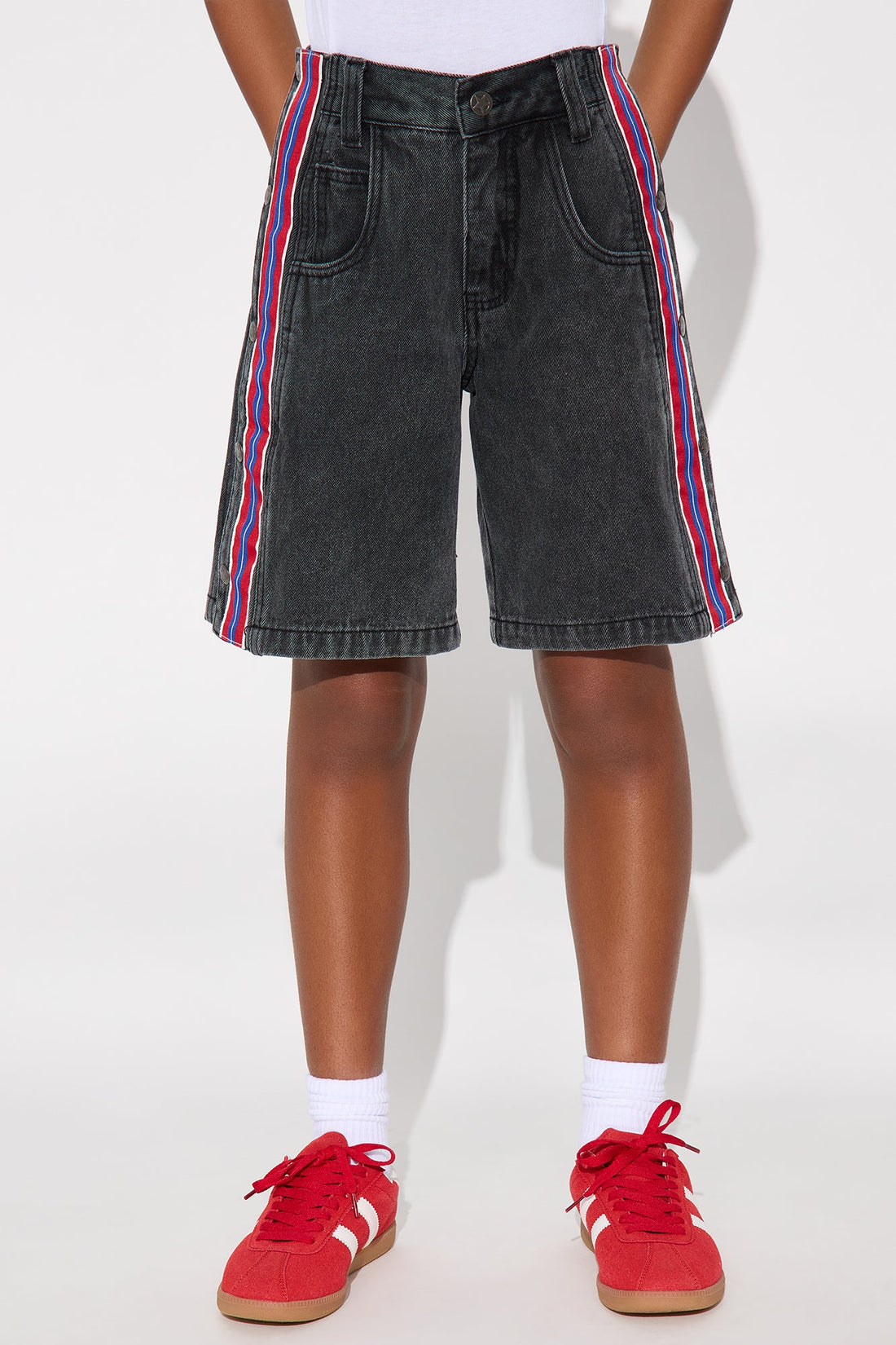 Mini Deanna Jorts - Black Wash