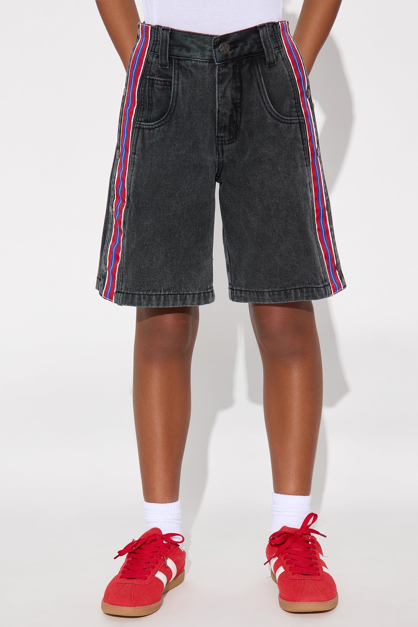 Mini Deanna Jorts - Black Wash