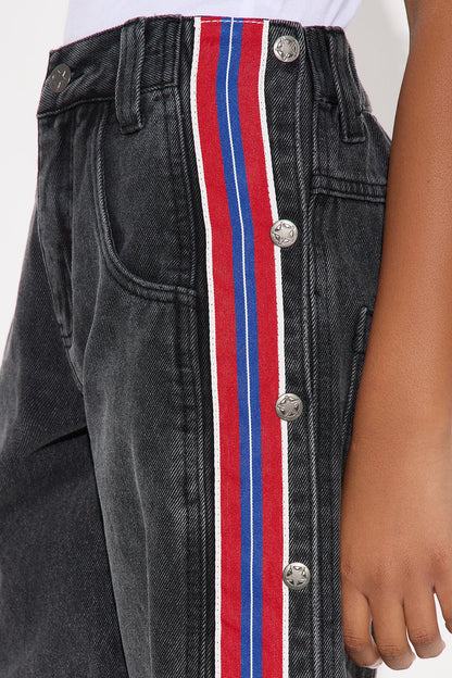 Mini Deanna Jorts - Black Wash