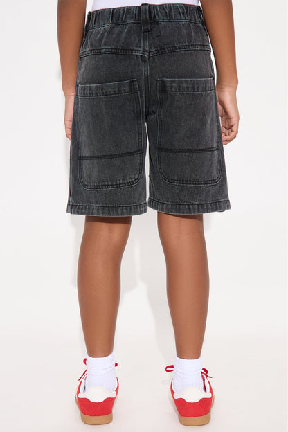 Mini Deanna Jorts - Black Wash