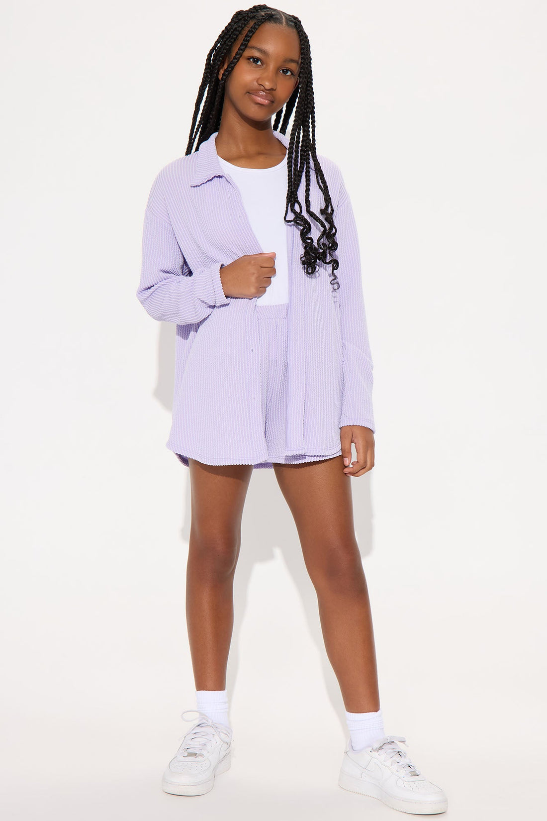 Mini Bianca Short Set - Lavender
