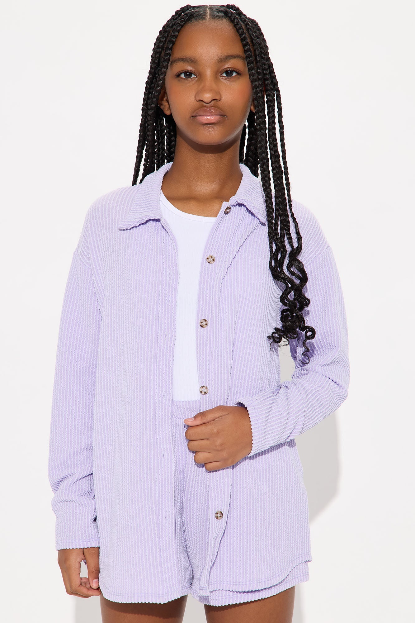 Mini Bianca Short Set - Lavender
