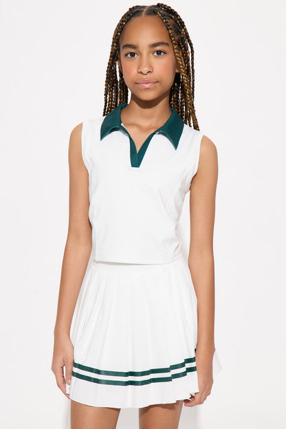 Mini Ready To Play Tennis Skort Set - White/combo