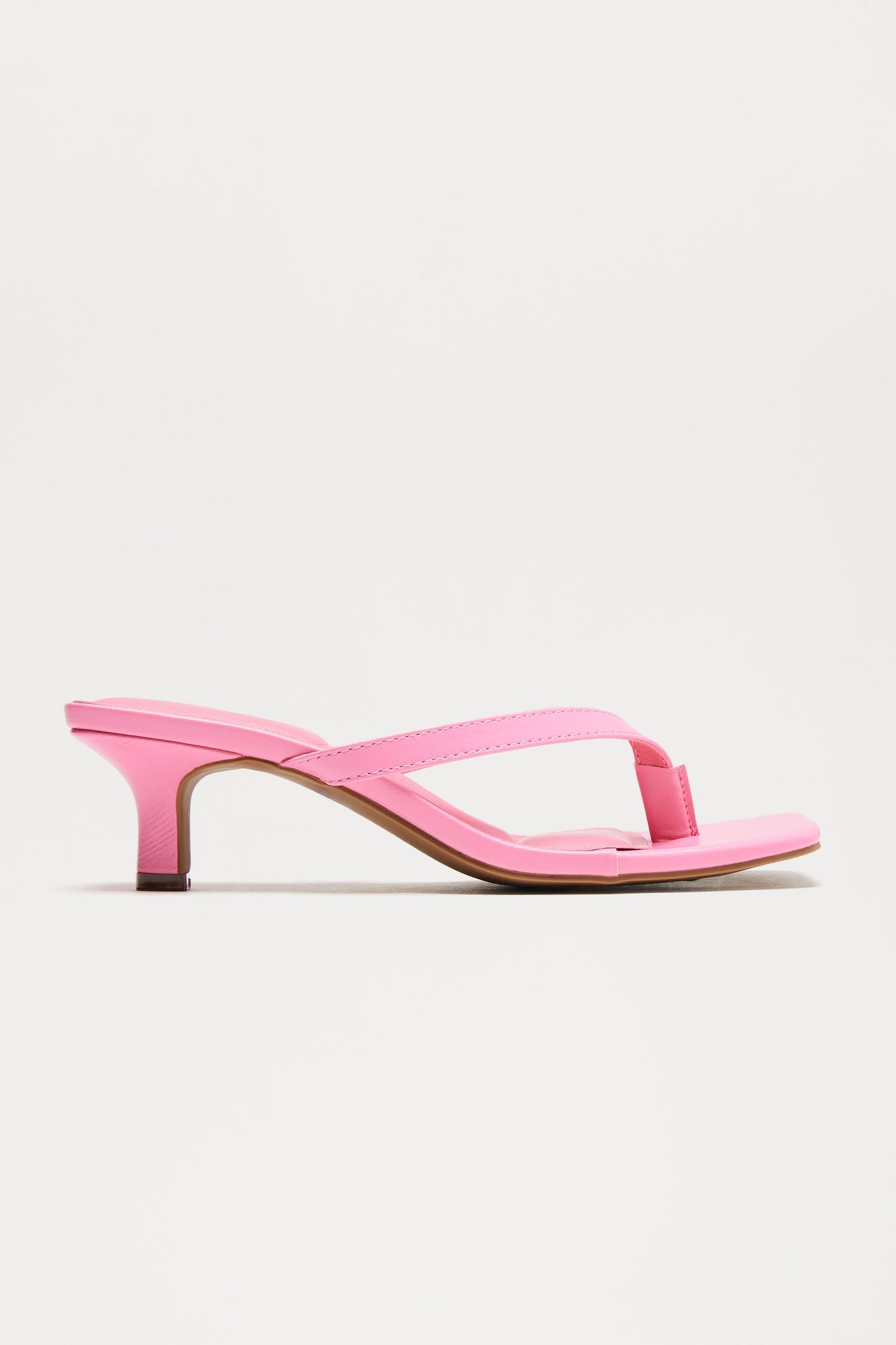 Teri Thong Kitten Heels - Pink