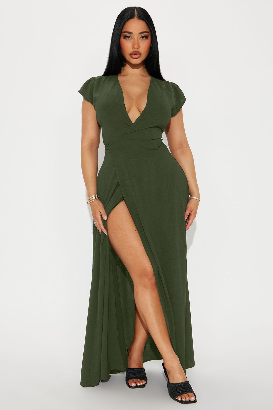 Annita Airflow Maxi Dress - Olive
