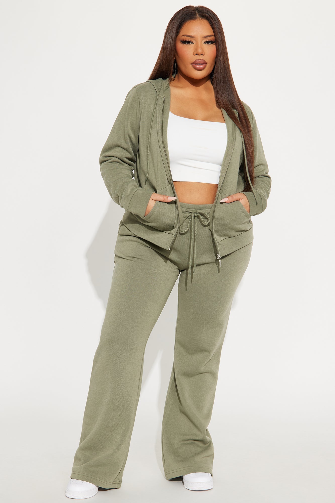 Candace Lounge Set - Olive