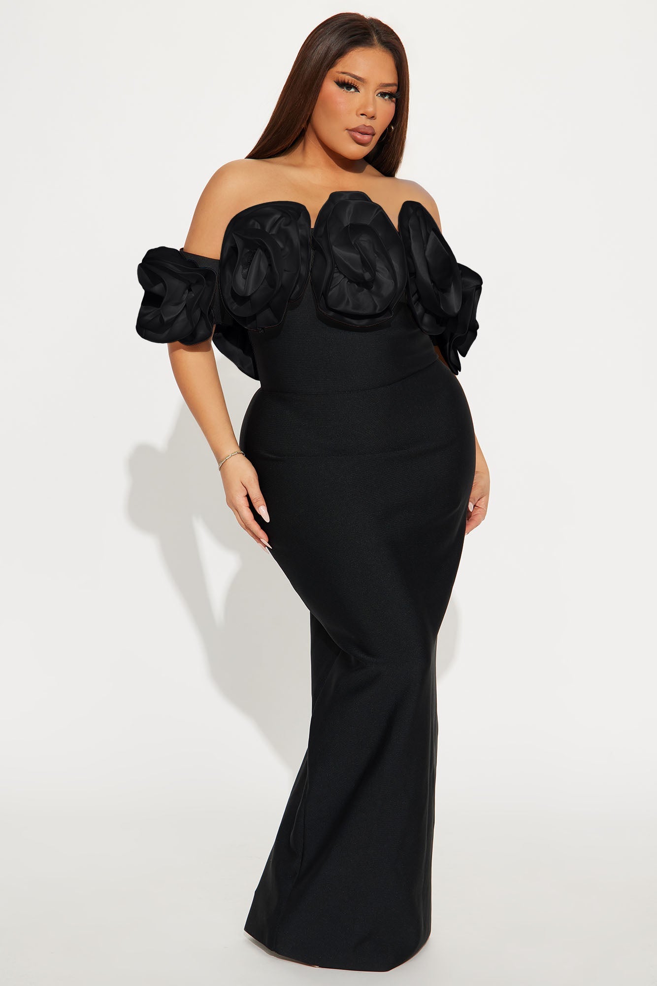Rosetta Bandage Gown - Black