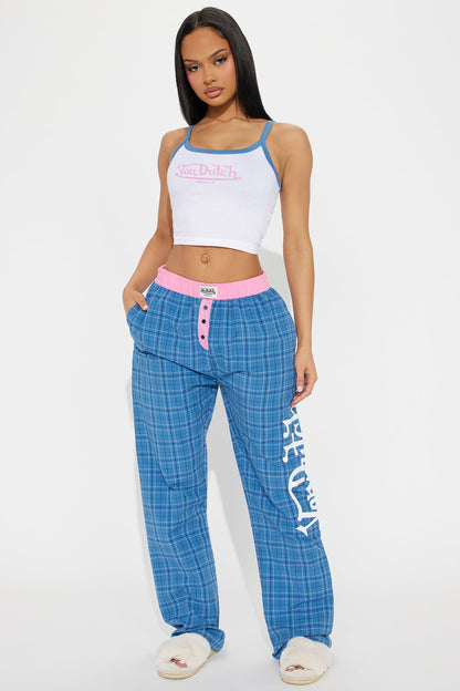 Von Dutch Cami PJ Boxer Pant Set - Blue