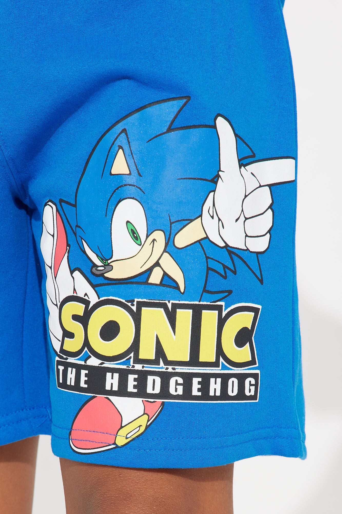 Mini Sonic Embroidered Short Set - Royal
