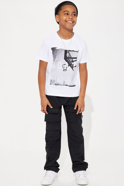 Mini Versatile Utility Cargo Pants - Black