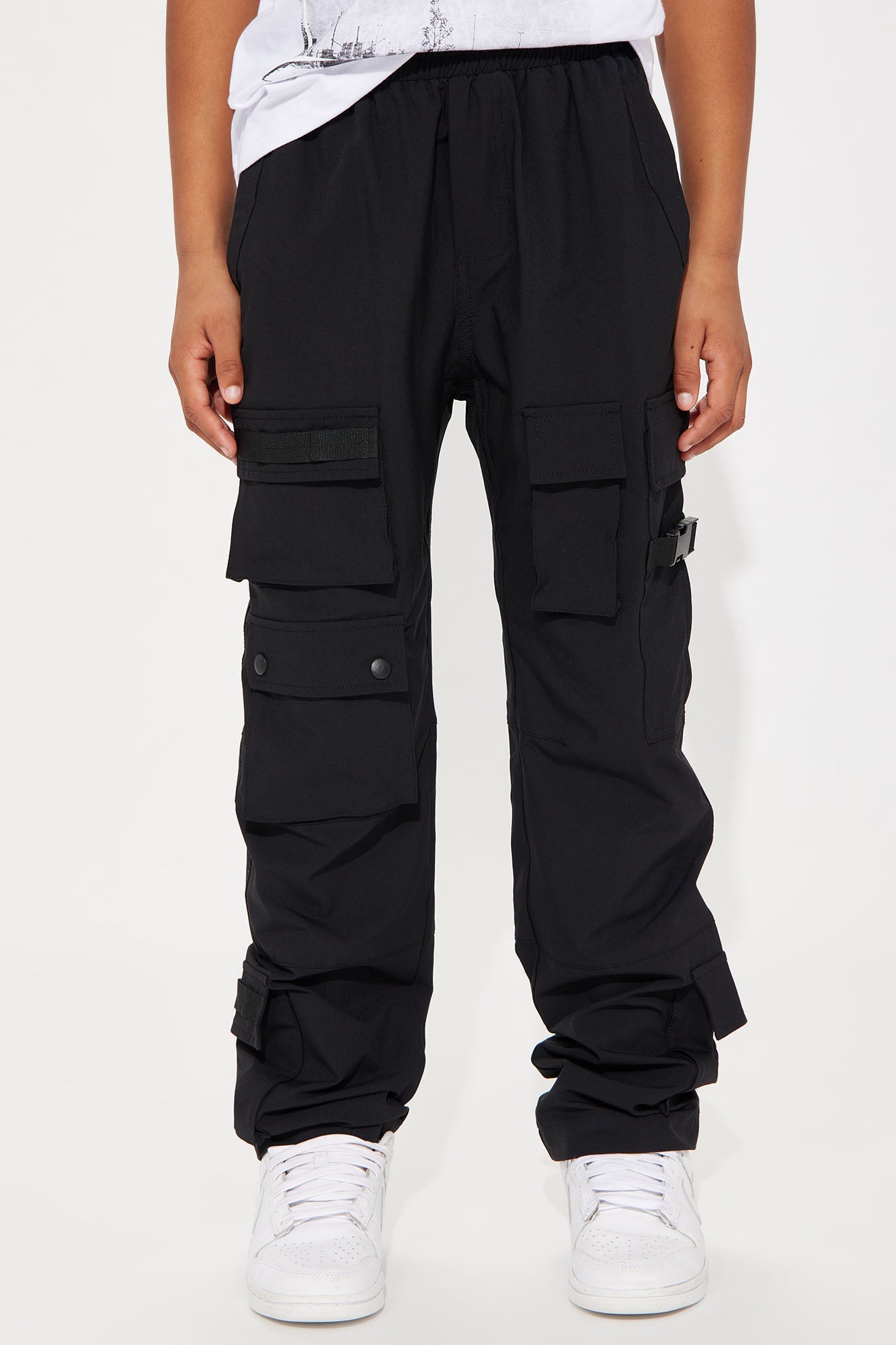 Mini Versatile Utility Cargo Pants - Black