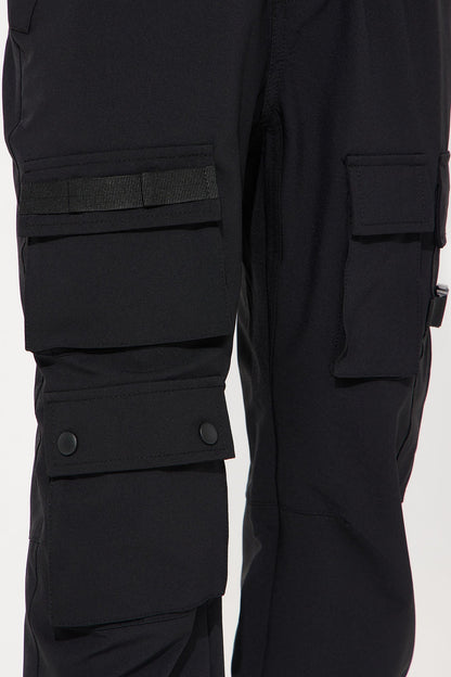 Mini Versatile Utility Cargo Pants - Black