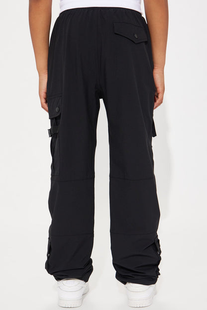 Mini Versatile Utility Cargo Pants - Black
