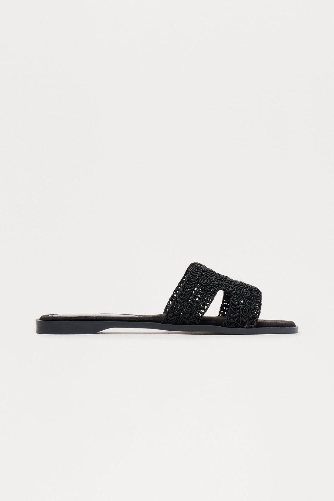 Solar Crochet Sandals - Black