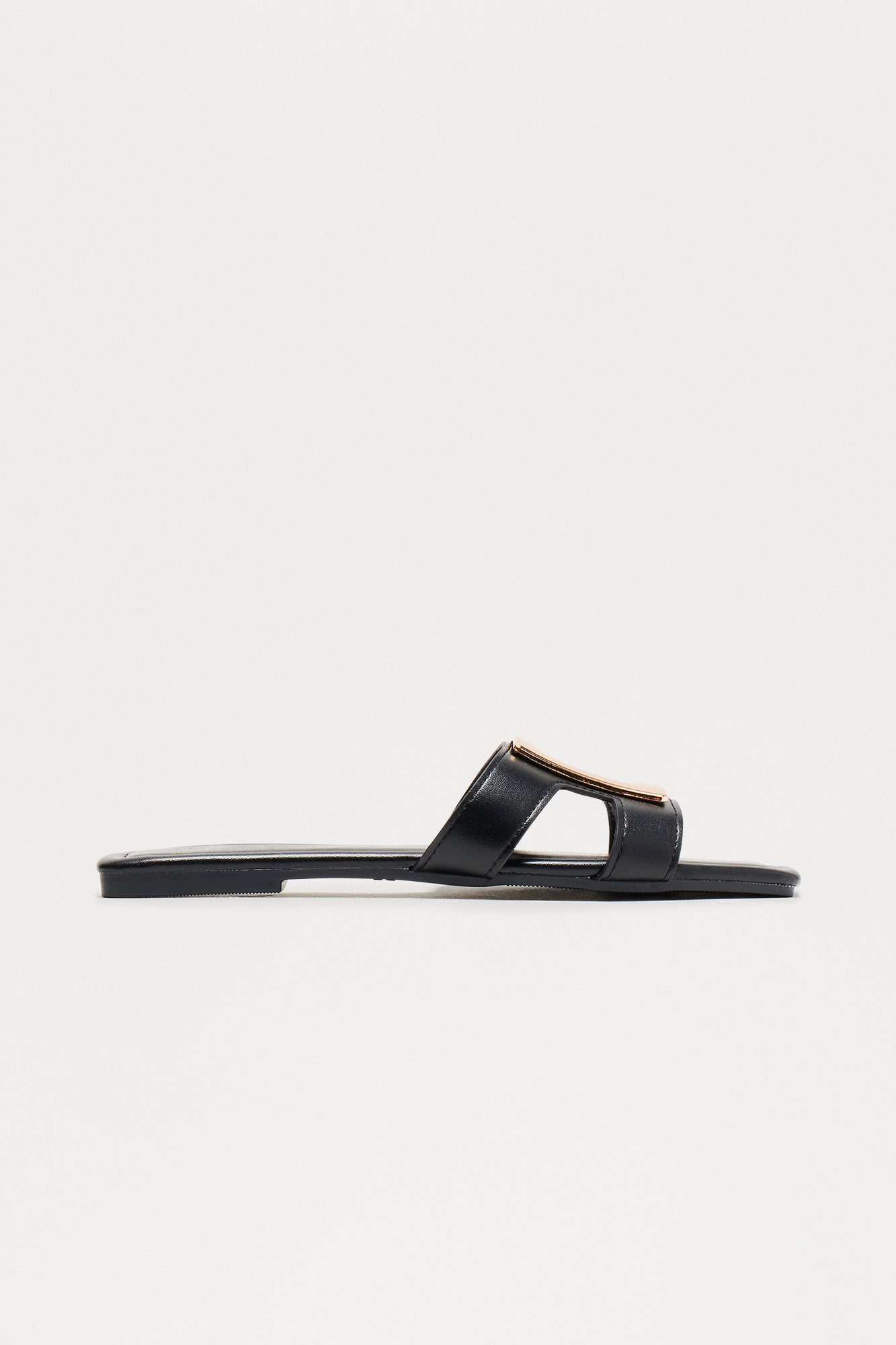 Echo Hardware Slip On Sandals - Black