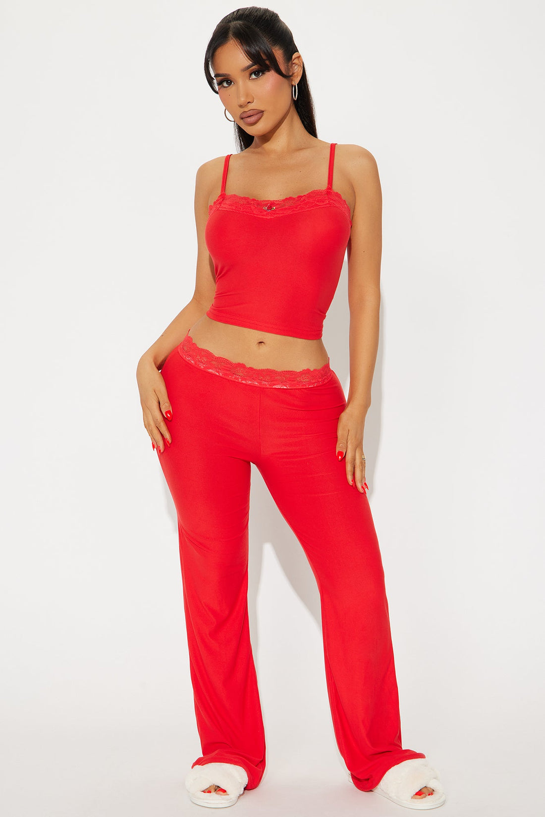 Feeling Dreamy PJ Pant Set - Red