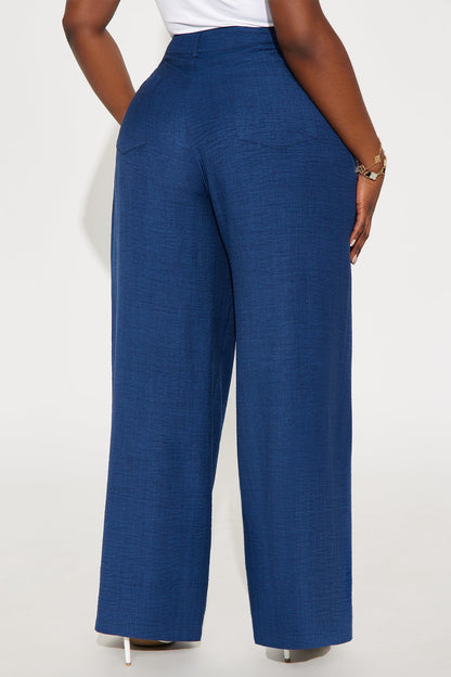 Matson Wide Leg Trouser - Navy