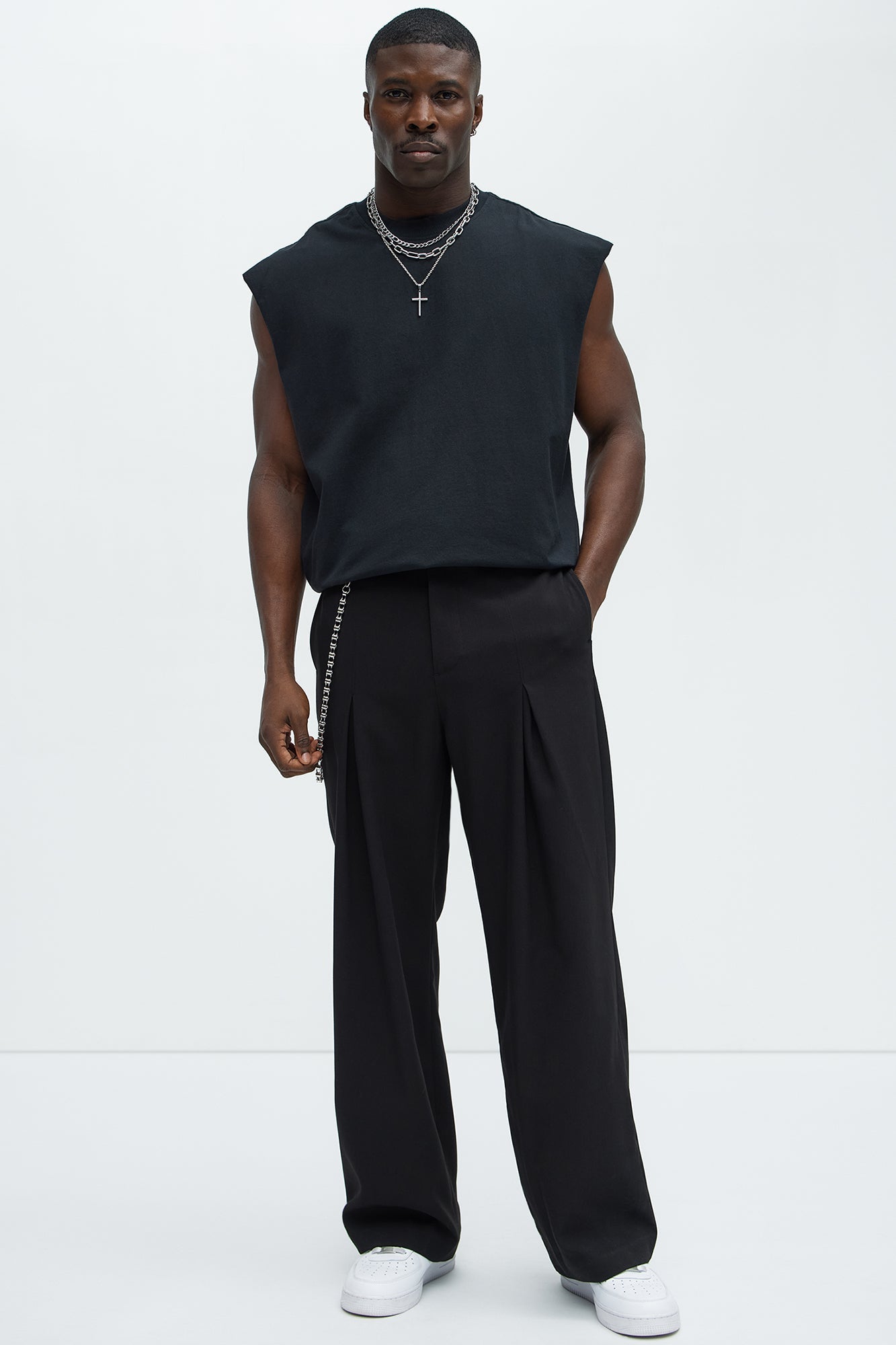 Relaxed Heavyweight Muscle Tee - Black