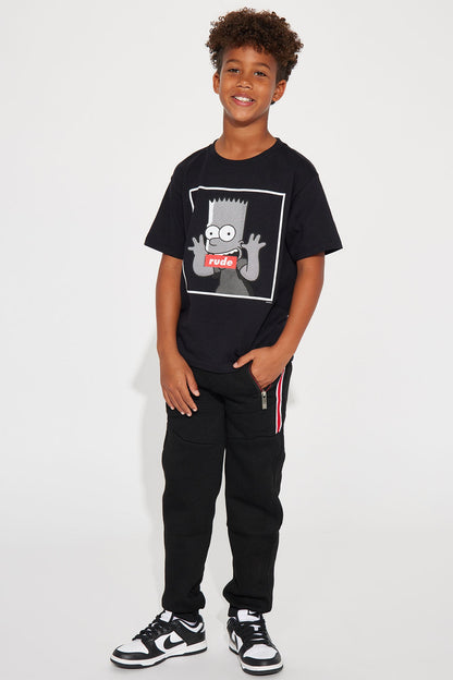 Mini Rude Bart Simpson Tee - Black