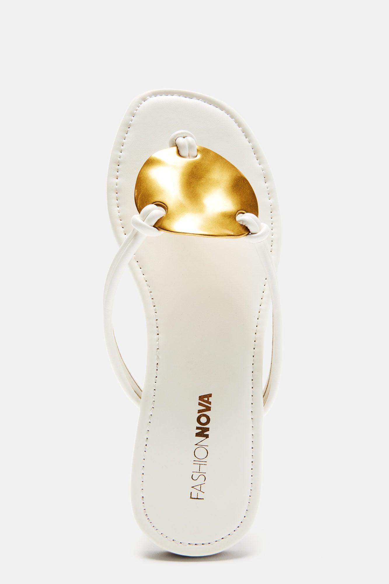 Woke Up In Tulum Flat Sandals - White