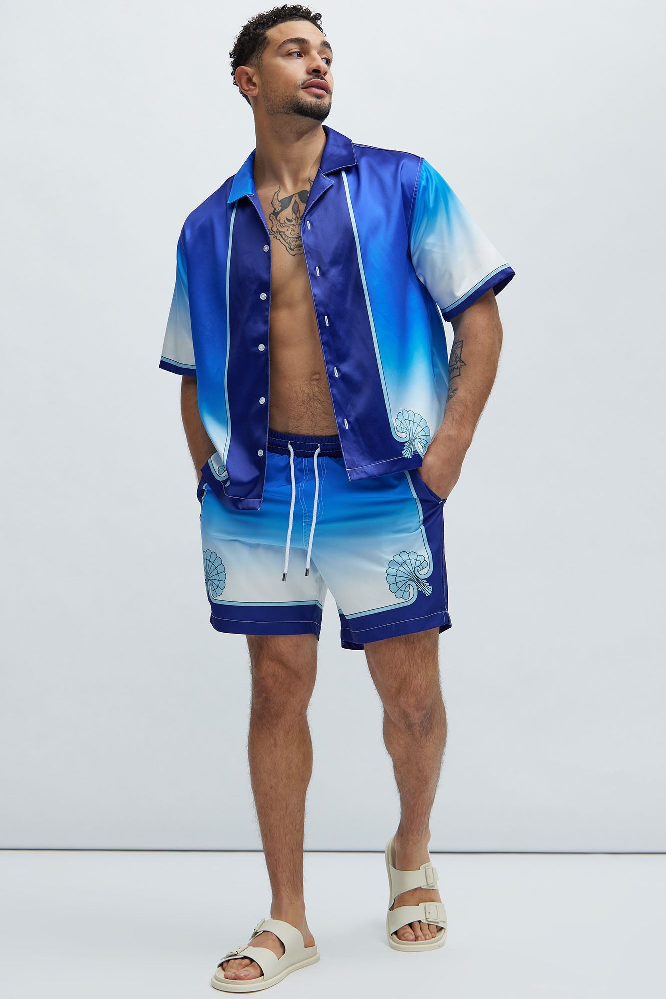 Seadrift Swim Classic Trunk - Blue/combo