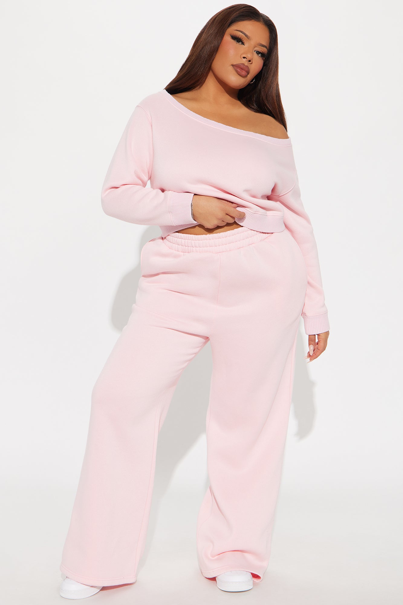 Sammie Fleece Pant Set - Pink