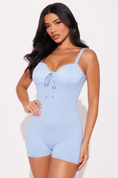 Amelia Romper - Light Blue