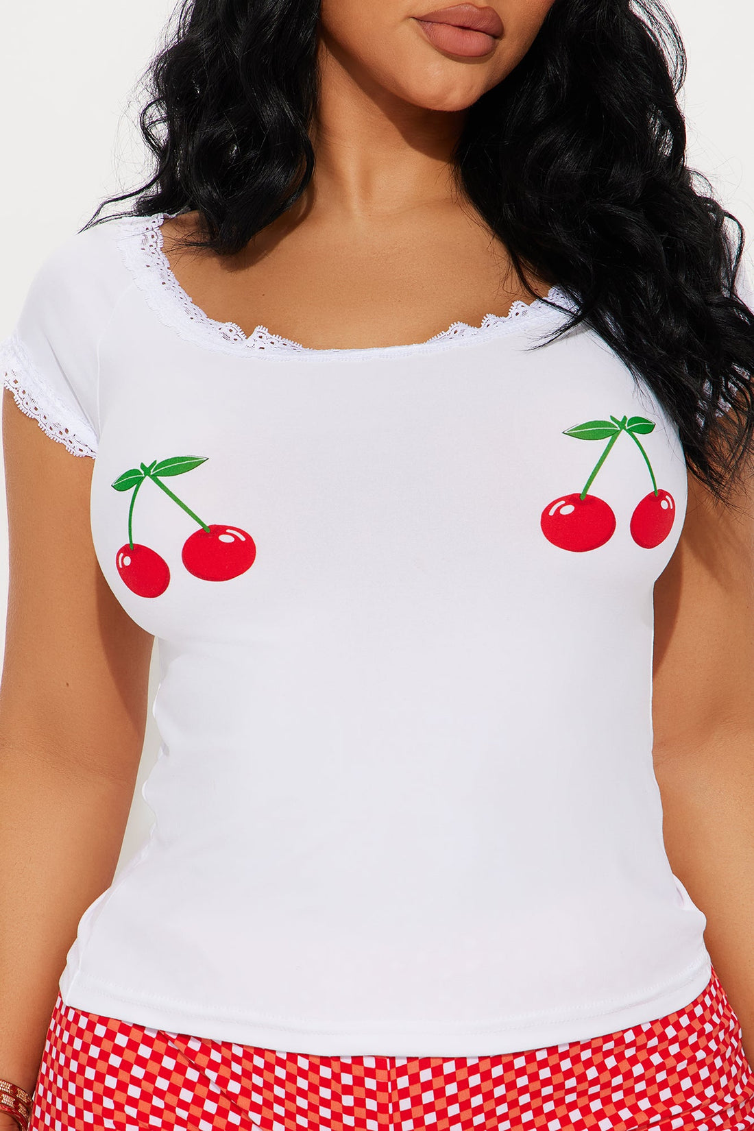 Sweet Cherries PJ Short Set - Red/White