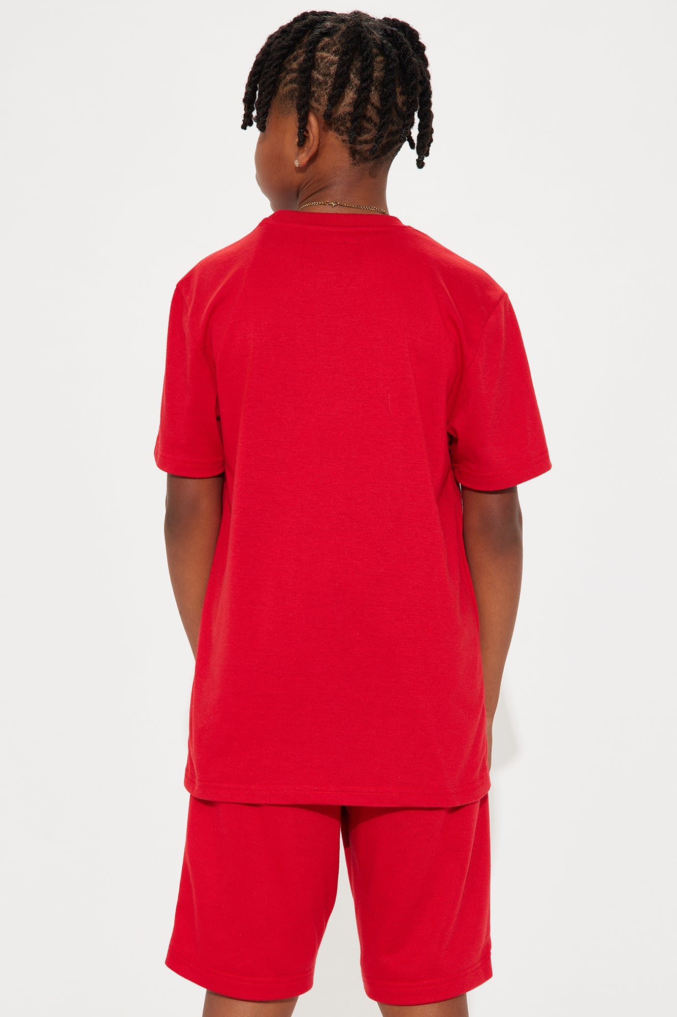 Mini Staying Humble Short Set - Red