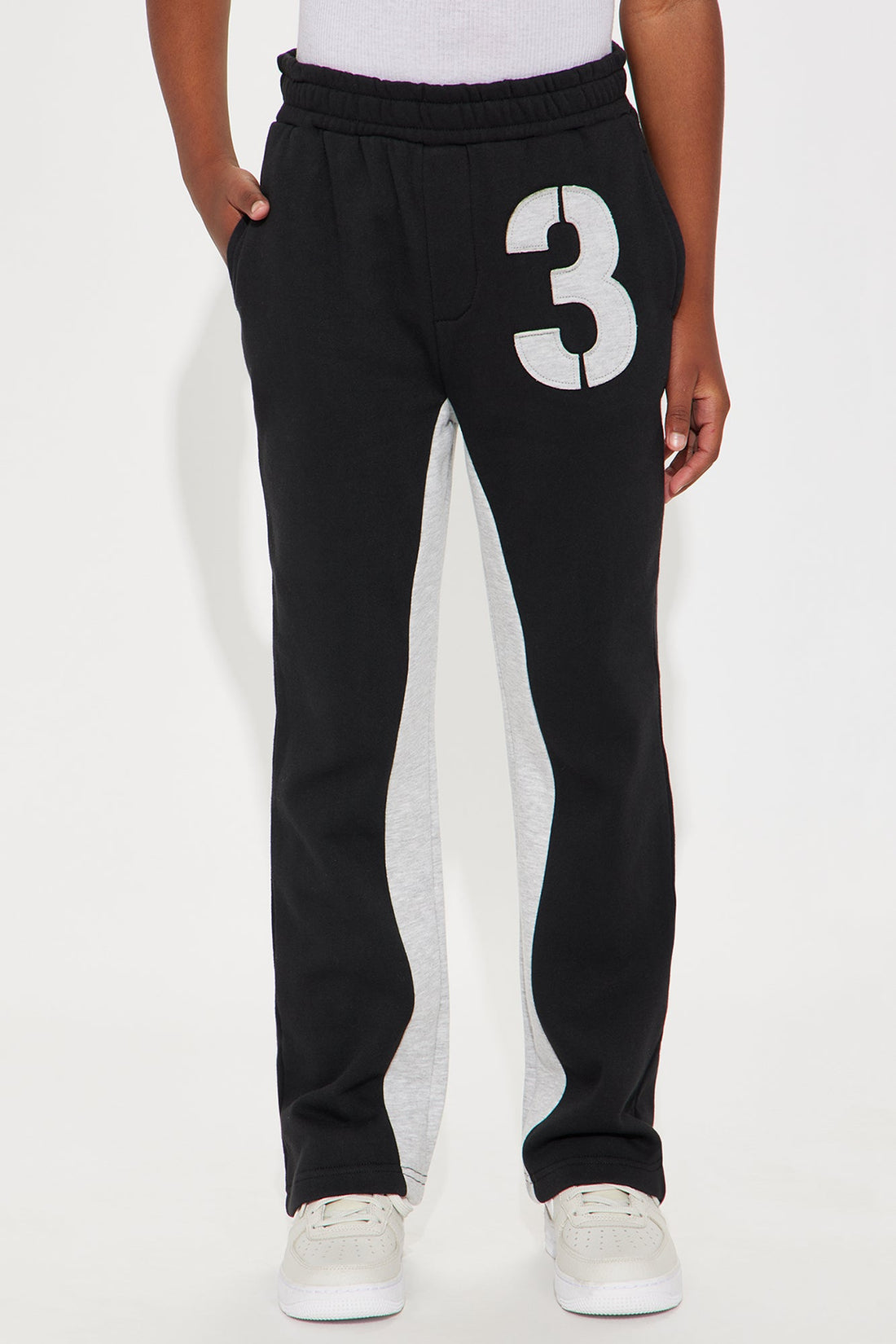 Mini Tyson Number 3 Skinny Flare Sweatpants - Black/combo