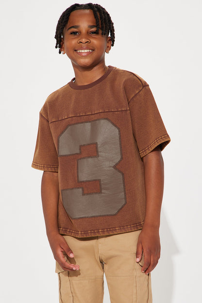Mini Kyle Oversized Tee - Dark Brown