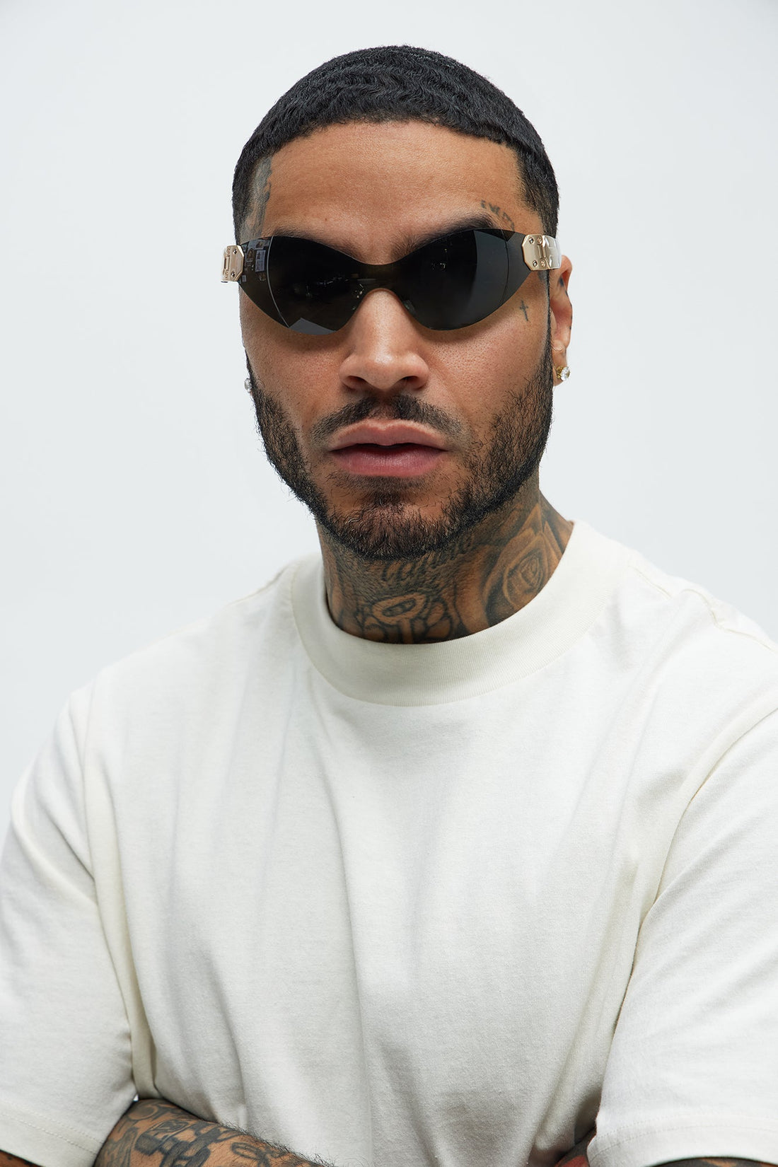 Lit Shield Sunglasses - Black/Green