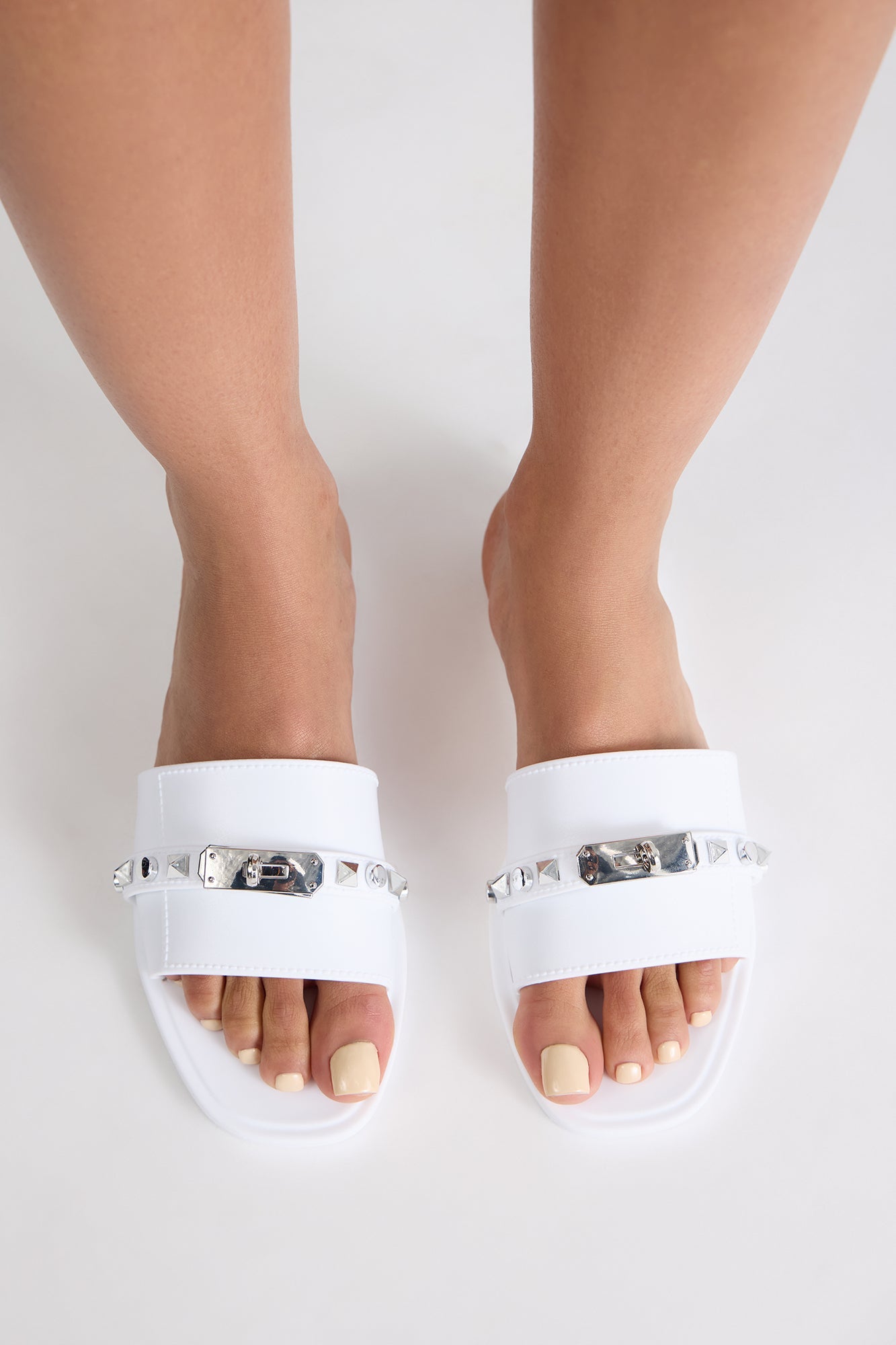 Ellis Hardware Sandals - White