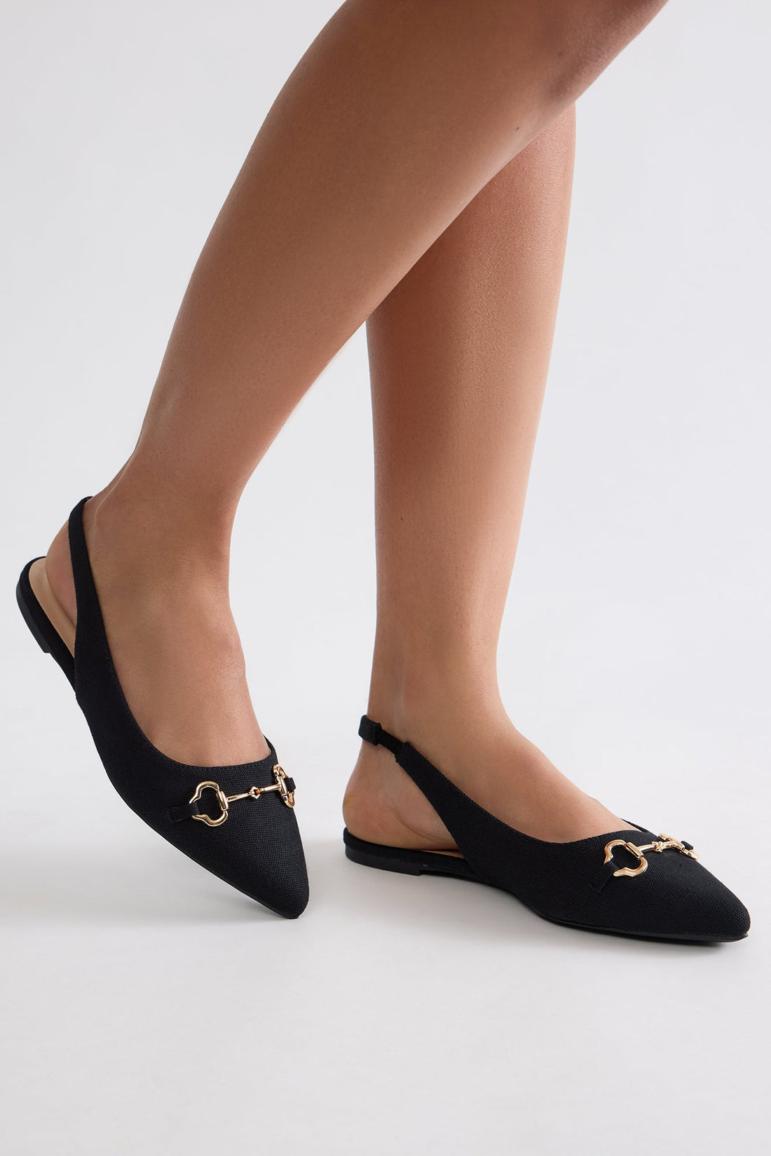 Rem Slingback Flats - Black