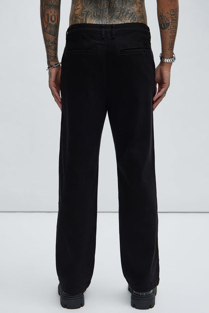Mac Chino Straight Pants - Black