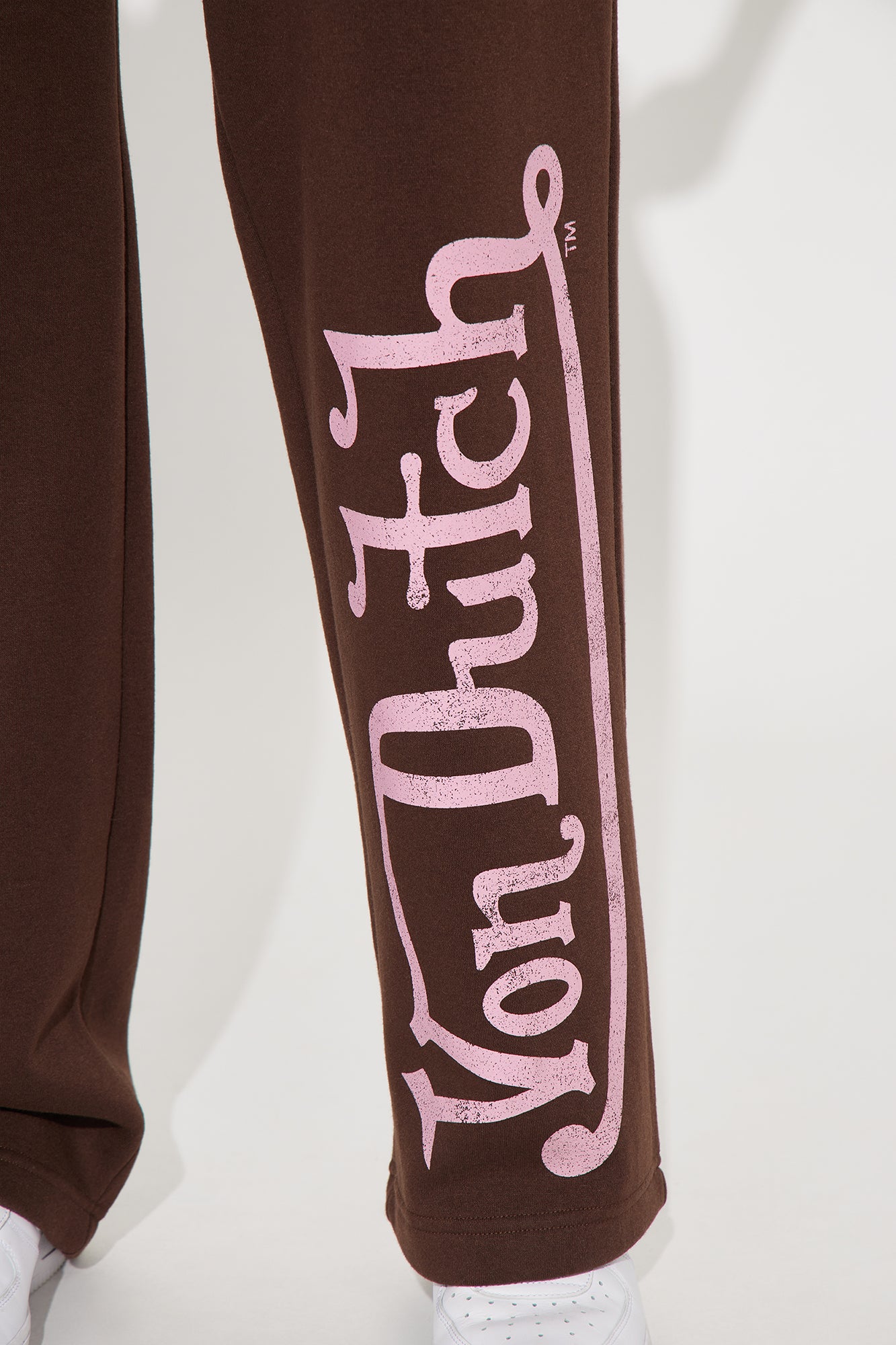 Von Dutch Washed Wide Leg Pant - Brown