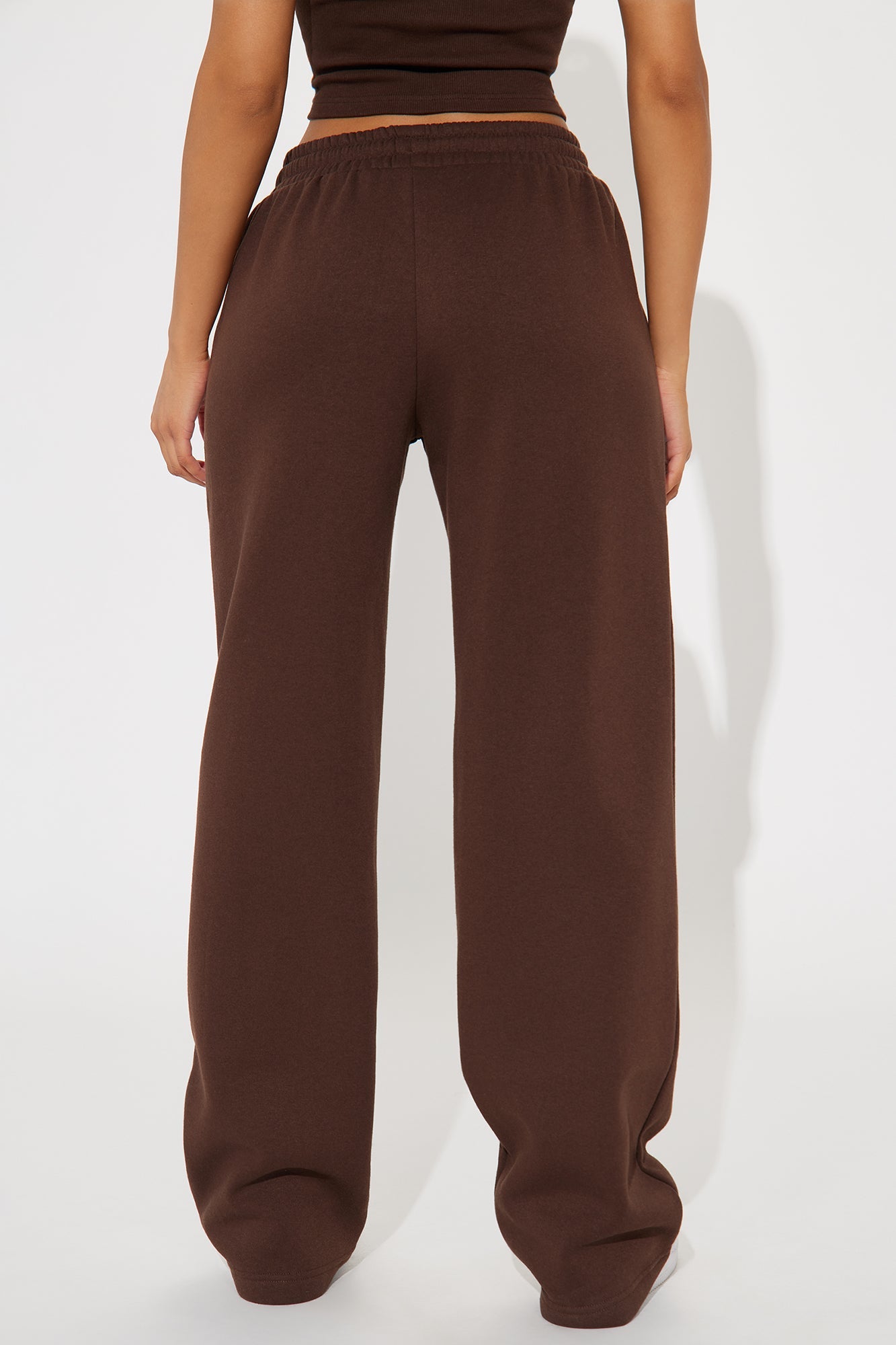 Von Dutch Washed Wide Leg Pant - Brown
