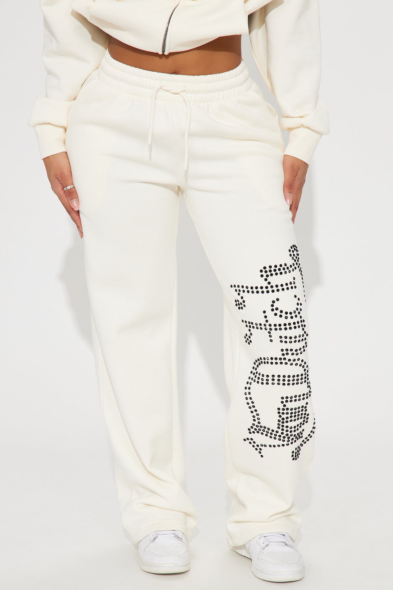 Von Dutch Classic Wide Leg Pant - Off White