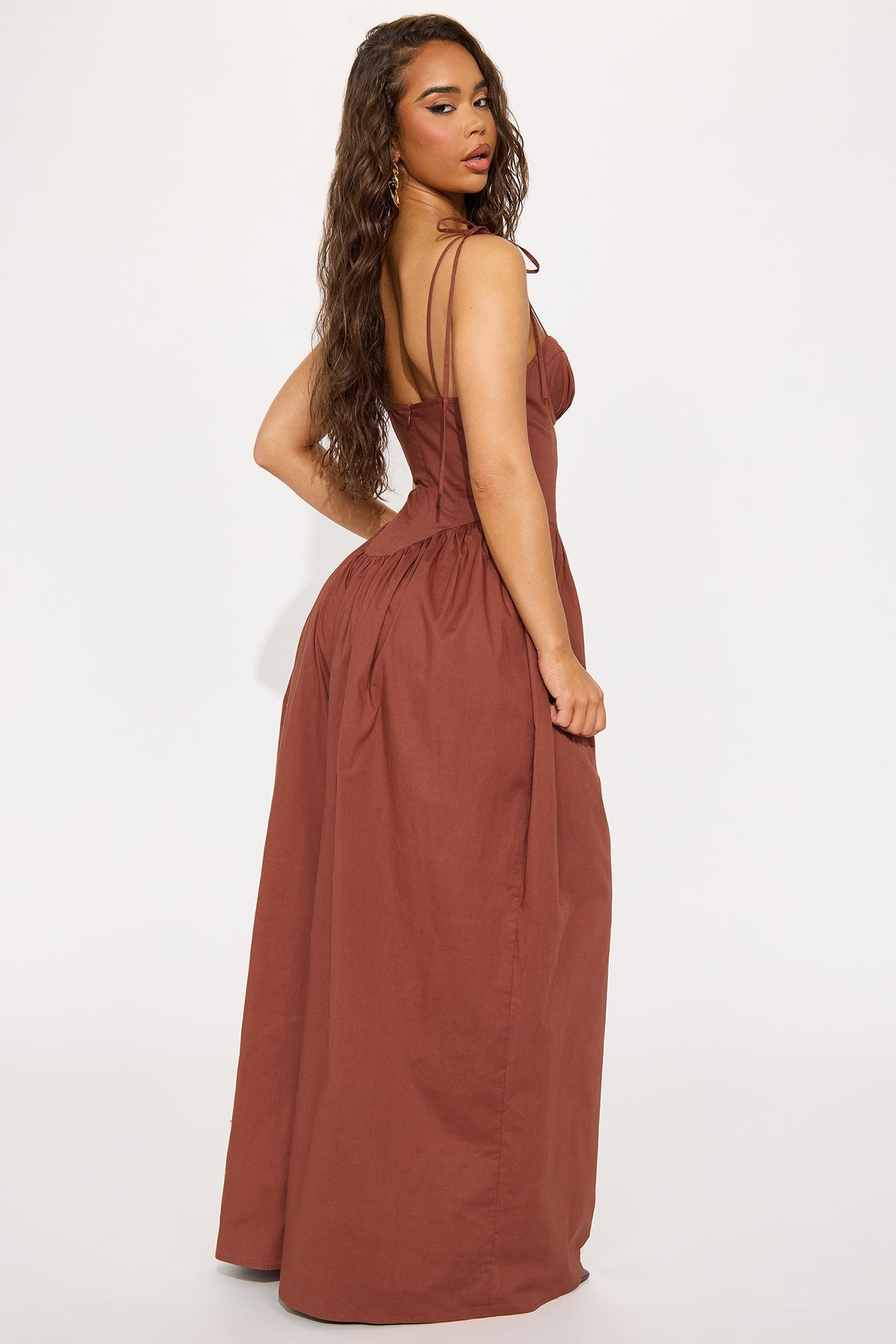 Lighter Than Air Poplin Jumpsuit - Chocolate