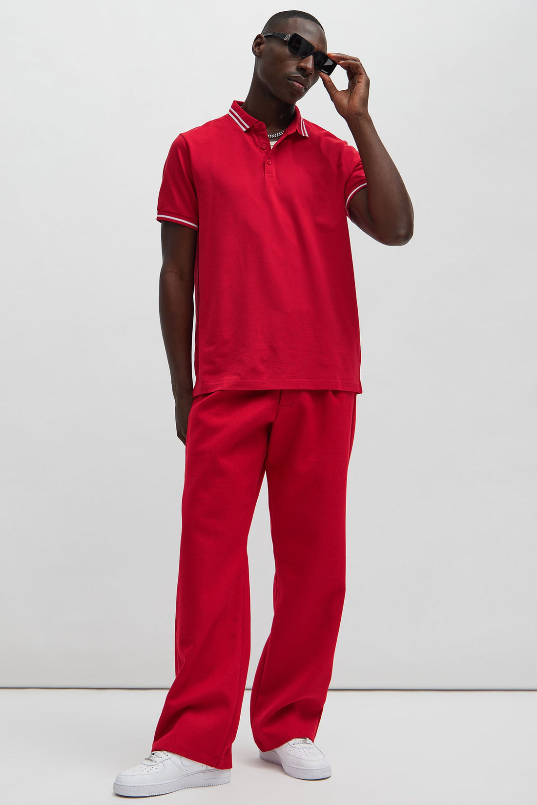 Wilson Short Sleeve Polo - Red