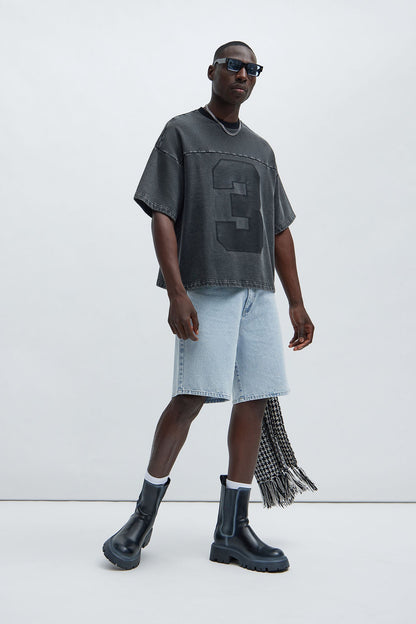 Kyle Oversized Tee - Black Wash