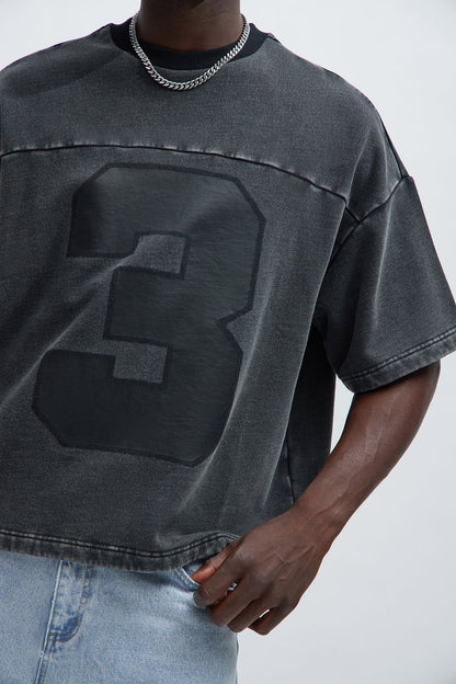 Kyle Oversized Tee - Black Wash