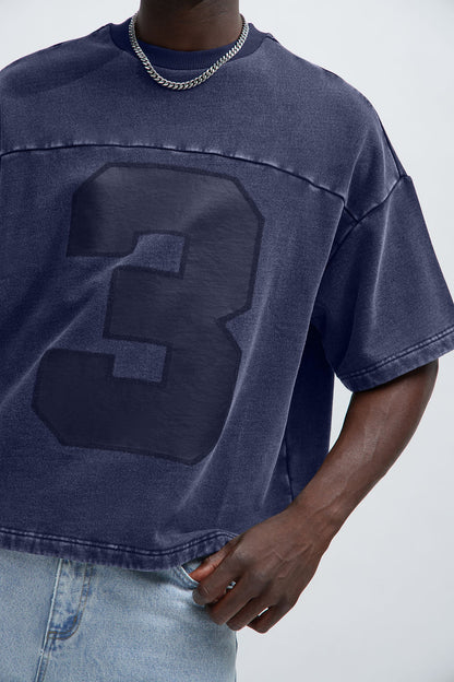 Kyle Oversized Tee - Navy