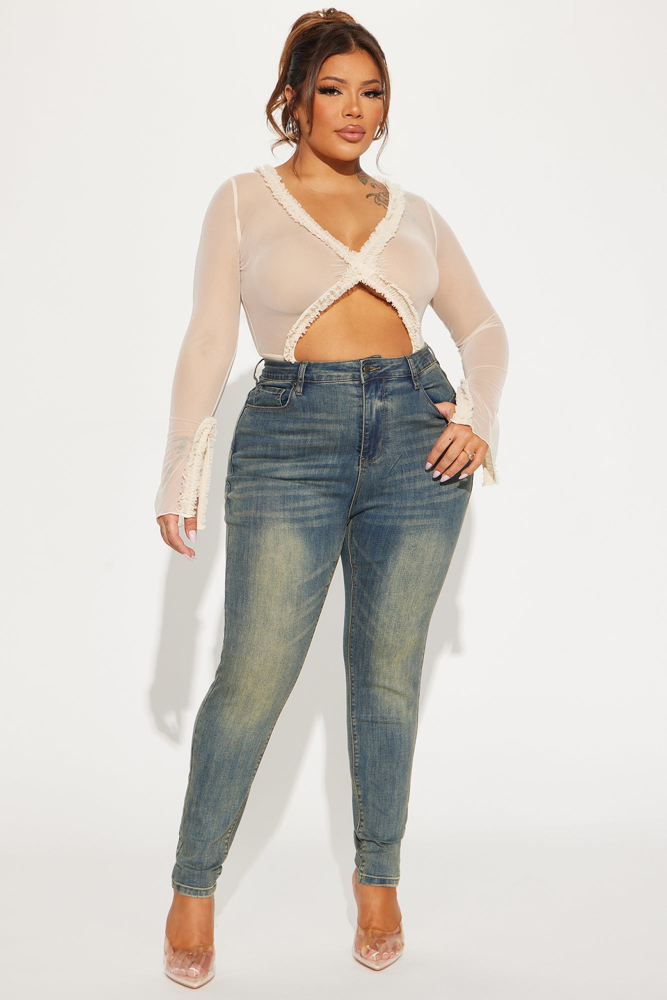 Isla Sculpting Skinny Jeans - Medium Wash