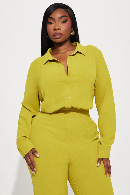 Makenzie Jumpsuit - Chartreuse