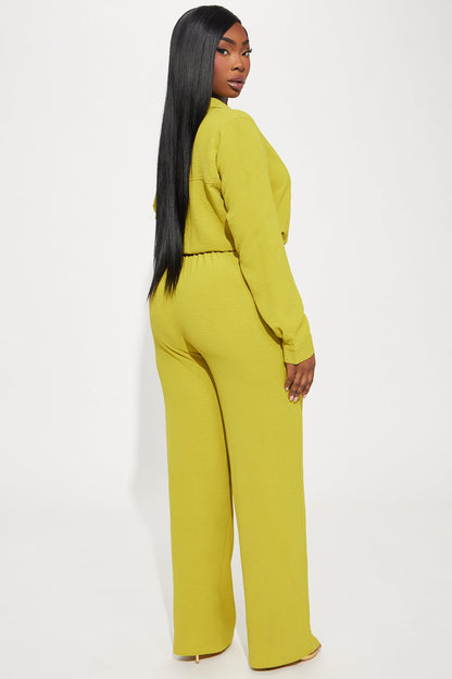 Makenzie Jumpsuit - Chartreuse