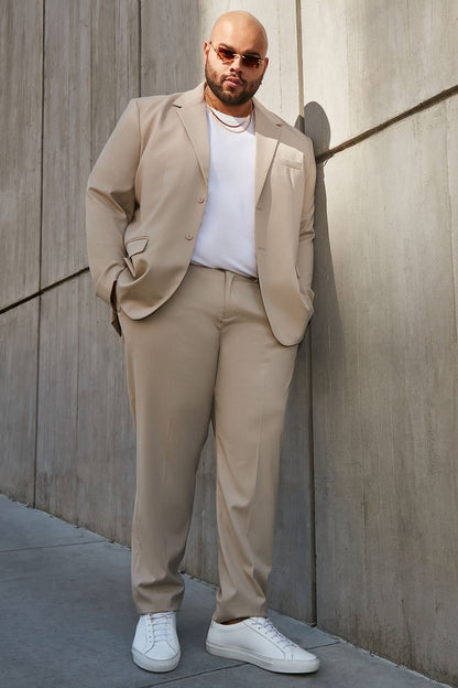 The Modern Stretch Suit Jacket - Tan